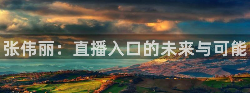 张伟丽：直播入口的未来与可能