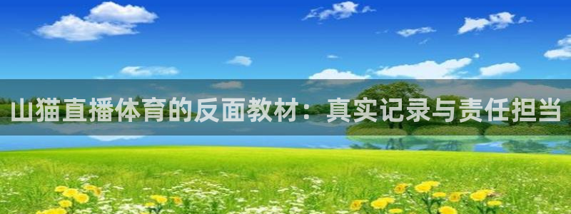 山猫直播体育的反面教材：真实记录与责任担当