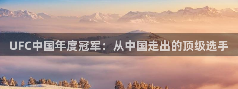 UFC中国年度冠军：从中国走出的顶级选手